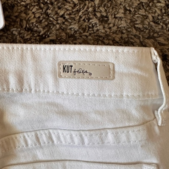 New with Tags Kut from the Kloth size 2 white denim Mia Toothpick Skinny - Picture 8 of 16